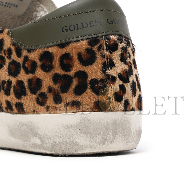 GOLDEN GOOSE SUPER-STAR LEOPARD-PRINT LEATHER SNEAKERS 9GXSN1782703NBWZ